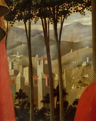 De kruisafneming of het altaarstuk van de Heilige Drie-eenheid (detail) (ca. 1432)