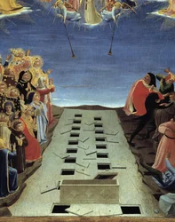 Het Laatste Oordeel: Detail van de Open Graven