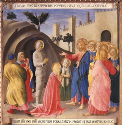 De opstanding van Lazarus. Leven van Christus, Armadio degli Argenti