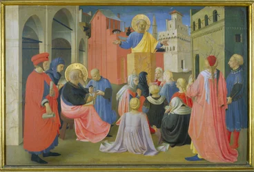 Sint-Petrus predikend, predella van het Linaiuoli-drieluik, 1433