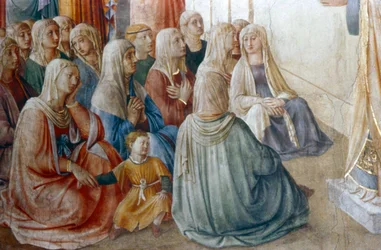 St. Stefanus predikend (detail)