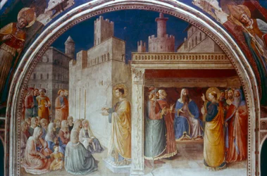 St. Stefanus Prediking, midden 15e eeuw