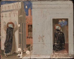 De Visioen van Paus Innocentius III; Heiligen Petrus en Paulus Verschijnen aan Sint Dominicus