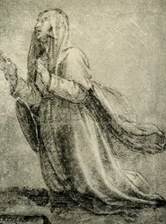 Studie van St. Catharina van Siena