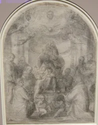 madonna met kind en heiligen