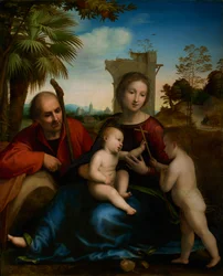 De Rust tijdens de Vlucht naar Egypte met St. Johannes de Doper, c.1509