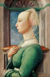 Profielportret van een jonge vrouw, ca. 1445
