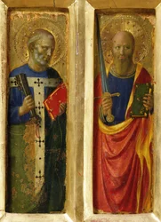 De apostelen Petrus en Paulus van het Perugia altaarstuk