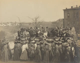 Foto van het 25-jarig jubileum van de oprichting van het Tuskegee Institute, 1906
