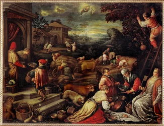 Zomer (juni, juli, augustus) (schilderij op doek)