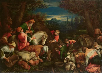 Jacob en Laban bij de Bron, 1590