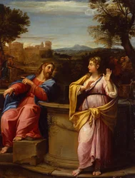 Christus en de vrouw van Samaria bij de bron