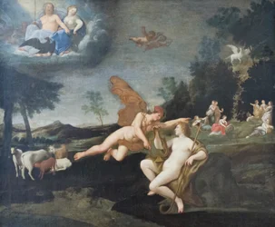 Jupiter stuurt Mercurius naar Apollo