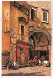 Italië, Napels, Sedile di Porto Straat