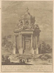 De Prima Macchina voor de Chinea van 1782: De Tempel van Janus Gebouwd door Numa Pompilius