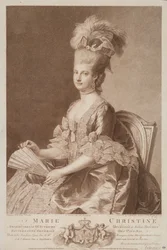 Maria Christina, aartshertogin van Oostenrijk, getrouwd met Albert van Saksen-Teschen, 1782
