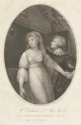 Mr. Dimond en Miss Wallis in de Rollen van Romeo en Julia, 1 mei 1796