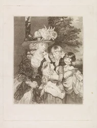 Portret van Lady Smith en haar drie kinderen