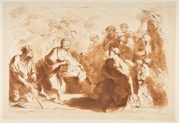 De aanbidding van de herders, voor 1764