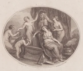 De Gratiën Bekronen de Buste van Raphael