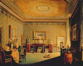 Salon in het Barbierrini-huis, 1830-40s