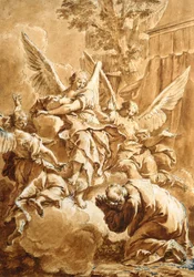 Abraham en de Drie Engelen, ca. 1750