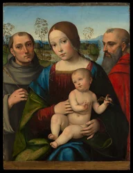 Madonna met Kind en de heiligen Franciscus en Hiëronymus
