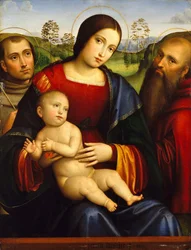 Madonna en Kind met heiligen Franciscus en Hiëronymus, ca. 1512-15