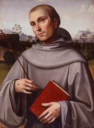 St. Francisco, circa 1500, door Francesco Francia (circa 1450-1517), paneel, 55x45 cm