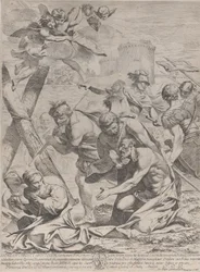 Sint Andreas biddend voor een kruisbeeld, 1640-70