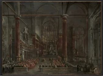 Pontificale Ceremonie in SS. Giovanni e Paolo, Venetië, 1782