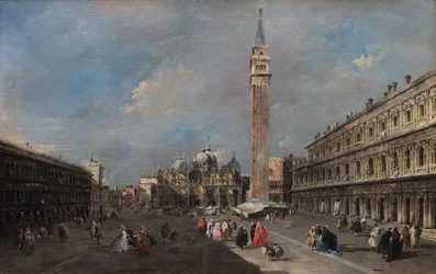 Het San Marcoplein, Venetië
