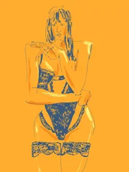 Verleidelijke vrouw in lingerie