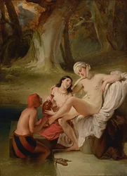 Bathseba in haar bad