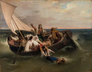 Boot met Griekse vluchtelingen, 1834