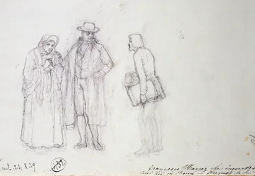 Francesco Hayez ontmoet zijn oom en tante in Rome
