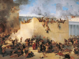 Italië, Lombardisch, Vernietiging van de Tempel van Jeruzalem