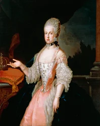 Portret van Maria Carolina van Oostenrijk