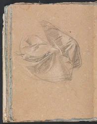 Verona Schetsboek: Draperijstudie pagina 50, 1760