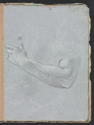 Verona Schetsboek: Linkerarm en hand (pagina 47)