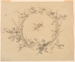 Studie voor Fresco Decoratie, Quirinaal Paleis, Rome