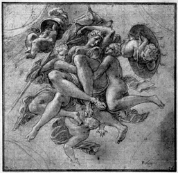 Ontwerp voor de Ulysses Galerij, Fontainebleau, c1540s
