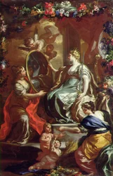 Allegorie van een glorieuze heerschappij, ca. 1730