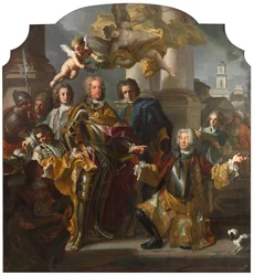 Keizer Karel VI en Gundacker, graaf Althann