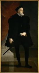 Keizer Karl V, 50 jaar (schilderij op doek)