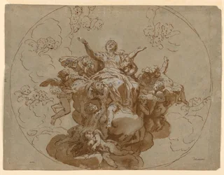 Ontwerp voor een Plafond met de Hemelvaart van de Maagd