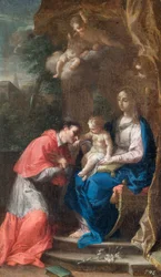 De Maagd en Kind met St. Carlo Borromeo, eind 17e eeuw