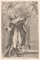 De heilige Catharina van Siena ontvangt de stigmata