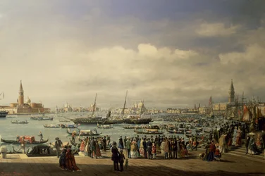 Napoleon III arriveert in Venetië