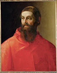 Kardinaal Rodolfo Pio (schilderij op doek)